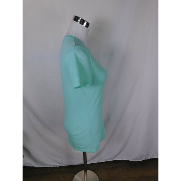 Free State M Moon & Flowers Tee Celestial Witchcore Graphic Shirt Aqua - Picture 7 of 10